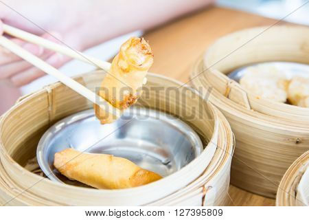 Dimsum In The Steam Basket .