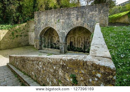 Italy, Tuscany, Volterra, Porta Di Docciola Door