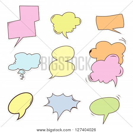 Buble speech .Eps 10 editable vector Illustration design