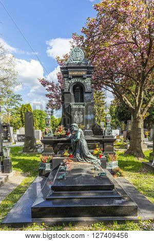 View To  Vienna Central Cemetery, The Place Where Famous People Like Musicians Are Burried