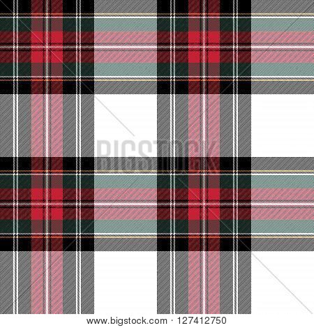 dress stewart tartan fabric texture seamless pattern. Vector illustration. EPS 10. No transparency. No gradients.