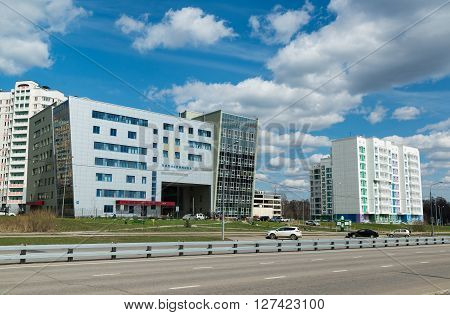 Moscow, Russia-April 24.2016. Polyclinic number 201 in a Zelenograd