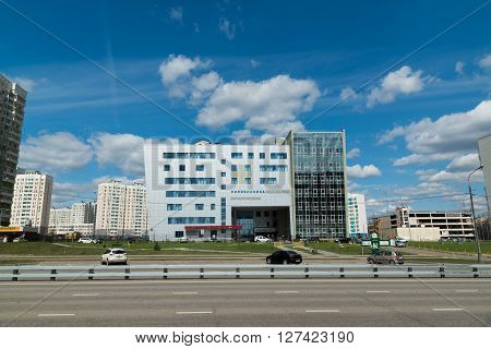 Moscow, Russia-April 24.2016. Polyclinic number 201 in a Zelenograd