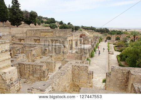 Overview of Madinat Al-Zahra in Cordoba - Spain.