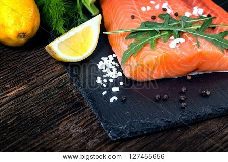 Salmon Filet Ready To Cook.