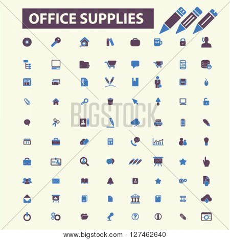 office supplies icons
