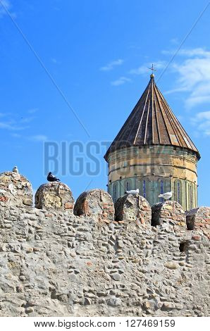 Dome of Samtavro Transfiguration Orthodox Church in Georgia