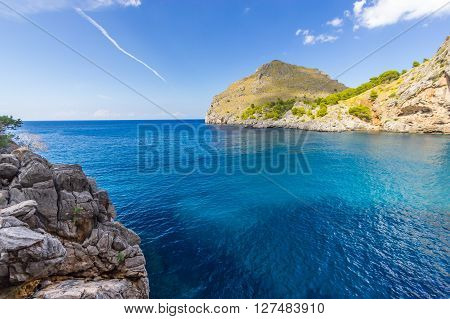 Beautiful view of Sa Calobra on Mallorca Island Spain