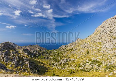 Beautiful view of Sa Calobra on Mallorca Island Spain