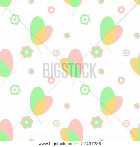 seamless butterfly background and pattern vector illustration