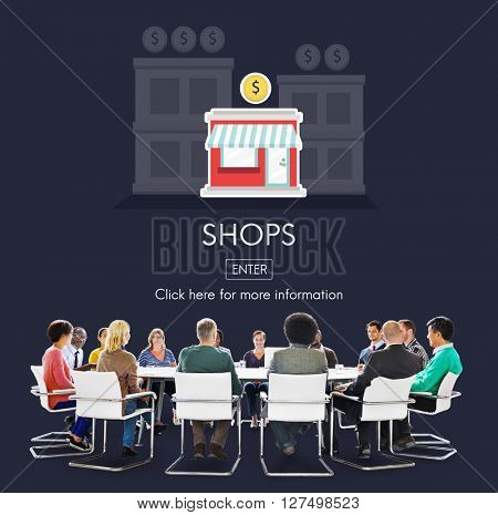 Stores Shops Business Opportunity Investment Concept