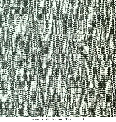 Square Background - Green Silk Transparent Fabric