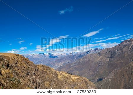 The canyon Colca is the deepest in the world