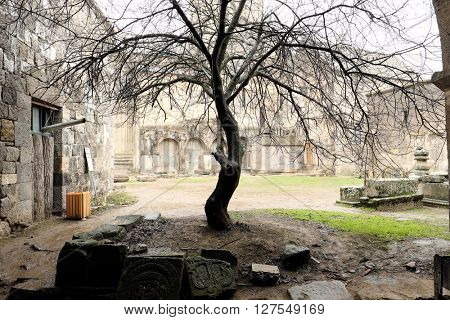 Ancient monastery Tatev in the mountains of Armenia. Was founded in year 906. 