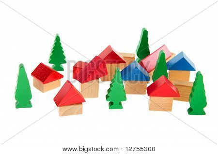 Wooden Toy Village