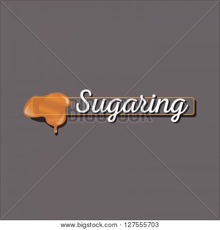 Sugaring icon. stick with sugar paste for epilation