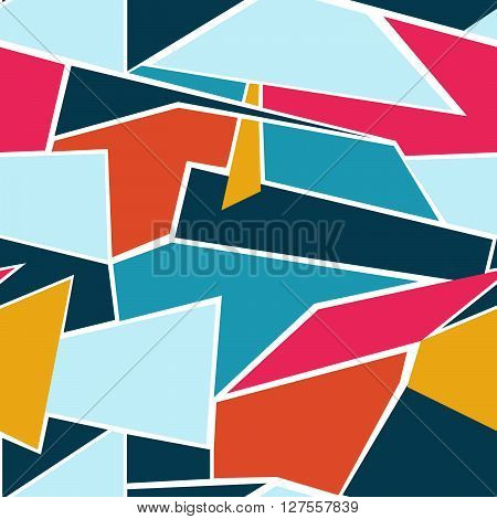 Abstract color geometric pattern. Beautiful vector background