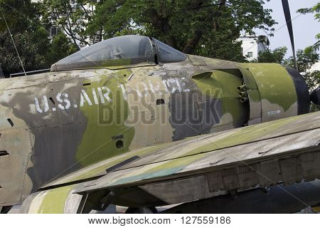A Plane Of Us Air Force At The War Remnants Museum.