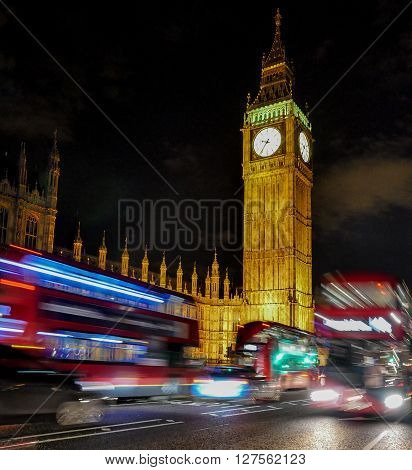 London by night Bigben Travel destination England Europe