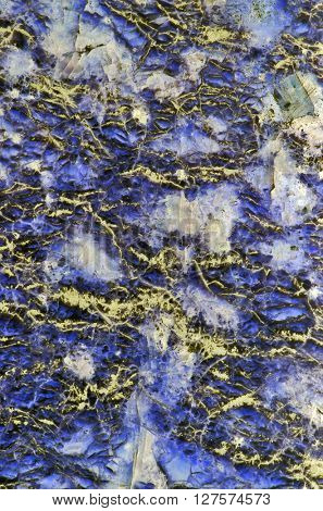 yellow and blue serpentinite texture macro photo