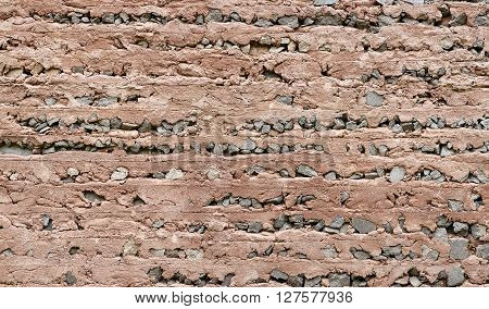 View of a sand brickstone wall as a background XXL