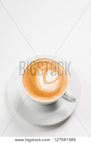 Latte with Heart Design