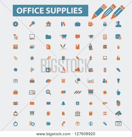 office supplies icons
