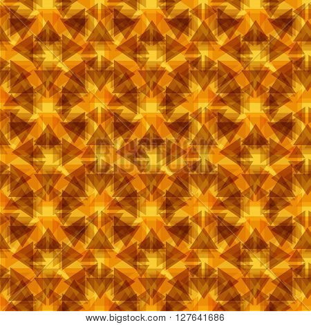 Abstract seamless pattern with colorful triangles. Modern kaleidoscopic background. Unique grunge kaleidoscope backdrop with triangles