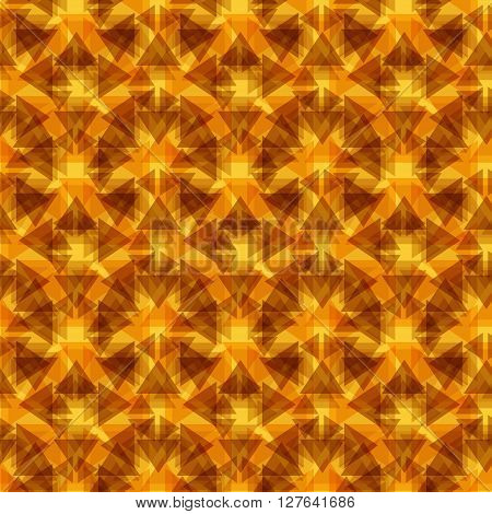 Abstract seamless pattern with colorful triangles. Modern kaleidoscopic background. Unique grunge kaleidoscope backdrop with triangles