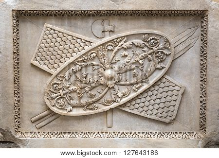 ROME, ITALY - APRIL 8, 2016: Roman marble sculpture from Capitoline Museums, Rome
