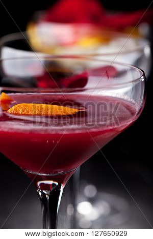 Bitter Sweet Cocktail - Gin, Campari and Berry Syrup