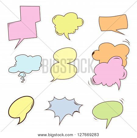 Buble speech Object.eps10 editable vector illustration design