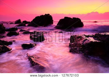 Sunrise/ Sunrise at the beach of Kemasik, Kemaman Terengganu, Malaysia