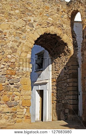 View through Star Arch (Arco de la Estrella) Antequera Malaga Province Andalucia Spain Western Europe.