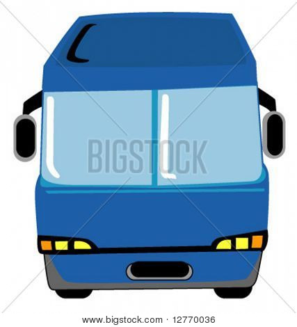 Blue Bus - vektör