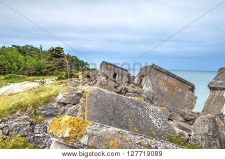 Abandoned Remains Of Northern Forts Of Ussr