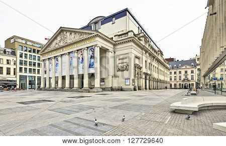 The Royal Theatre La Monnaie In Brussels In Belgium