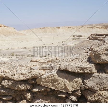 Moa fortress, ancient ruined building in South Israel