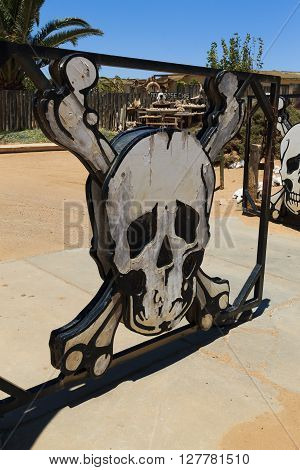 Ugabmund gate at Skeleton Coast National Park Namibia