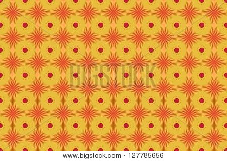 Sun Seamless Pattern Background. Sun Pattern Design. Vector Stock.