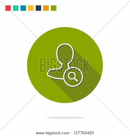 Solid Male User Icon In Four Colours