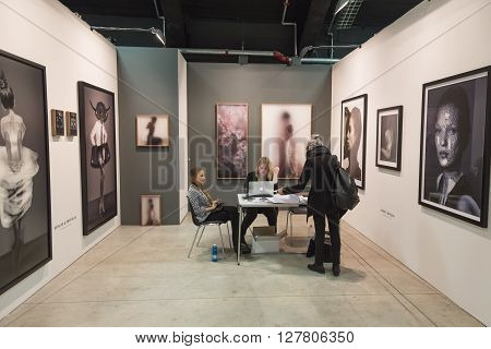 People Visiting Mia 2016 In Milan, Italy
