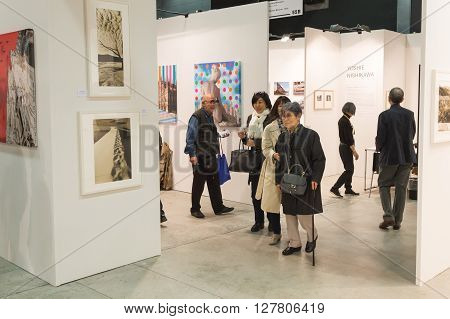 People Visiting Mia 2016 In Milan, Italy