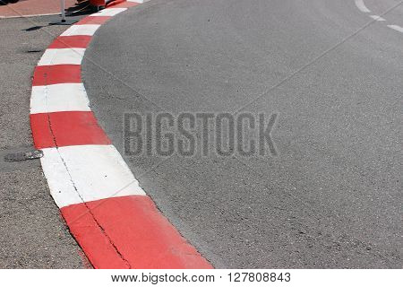 Texture of Motor Race Asphalt and Curb on Monaco Montecarlo Grand Prix Street Circuit
** Note: Visible grain at 100%, best at smaller sizes