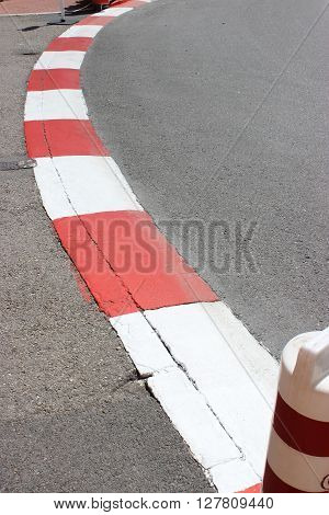 Texture of Motor Race Asphalt and Curb on Monaco Montecarlo Grand Prix Street Circuit
** Note: Visible grain at 100%, best at smaller sizes