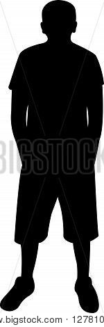 a man body black color silhouette vector