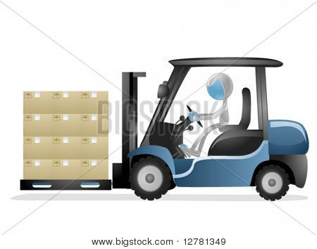 3D Vector Robot: Using Forklift