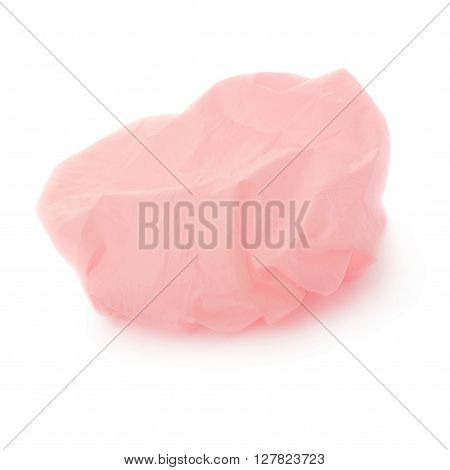 Pink Shower cap isolated over the white background