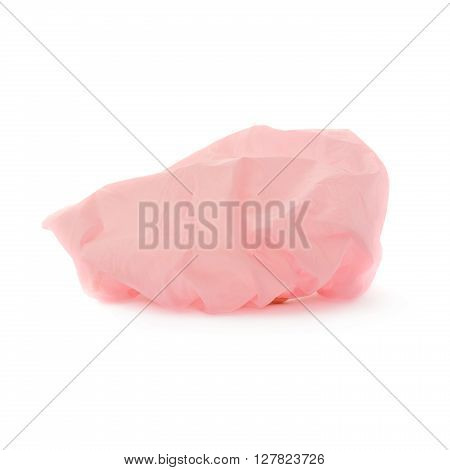Pink Shower cap isolated over the white background