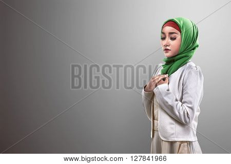 Asian Muslim Woman Praying